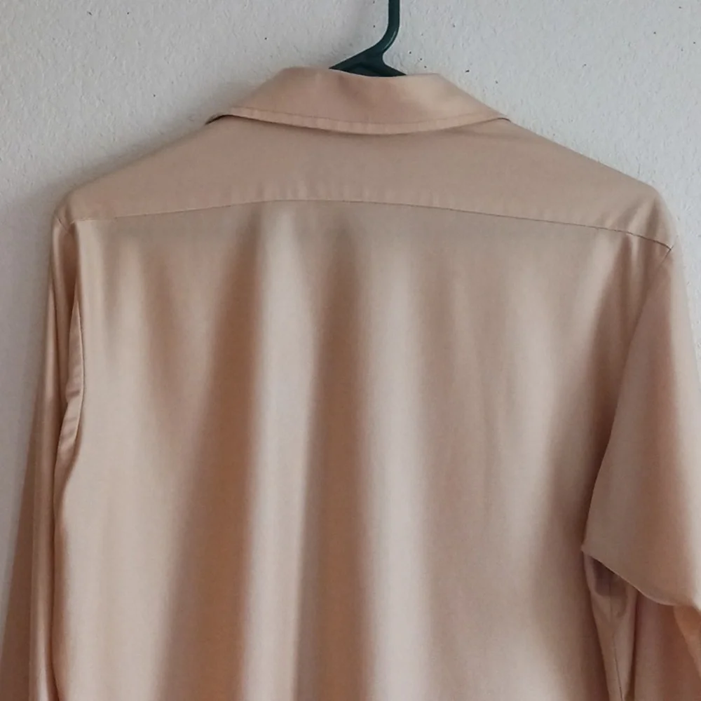 Vintage 70s Van Heusen nylon button down retro shirt - Picture 9 of 11